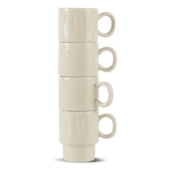 Sagaform Coffee & More Espressotasse 4er Pack Beige