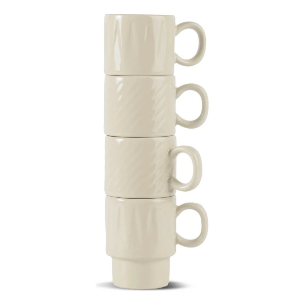 Sagaform Coffee & More Espressotasse 4er Pack Beige