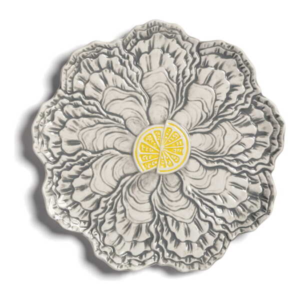 &klevering - Oyster Servierplatte ⌀ 23 cm, mehrfarbig