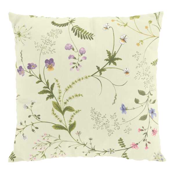 Arvidssons Textil Blomsteryra Kissenbezug 47x47 cm Gelb