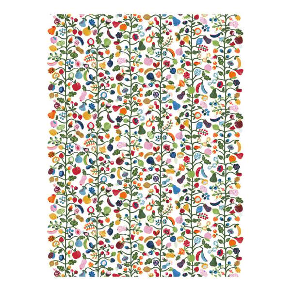 Arvidssons Textil Fruktträdgården Stoff Multi