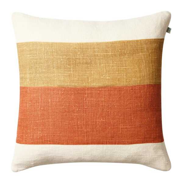 Chhatwal & Jonsson Kumar Kissenbezug 50 x 50cm Khaki-apricot orange