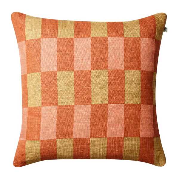 Chhatwal & Jonsson Marari Kissenbezug 50x50 cm Apricot orange-khaki-rose