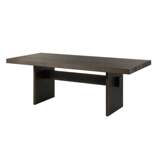 Esstisch Eiche 213x100x76 dunkelbraun lackiert BEAMS #80