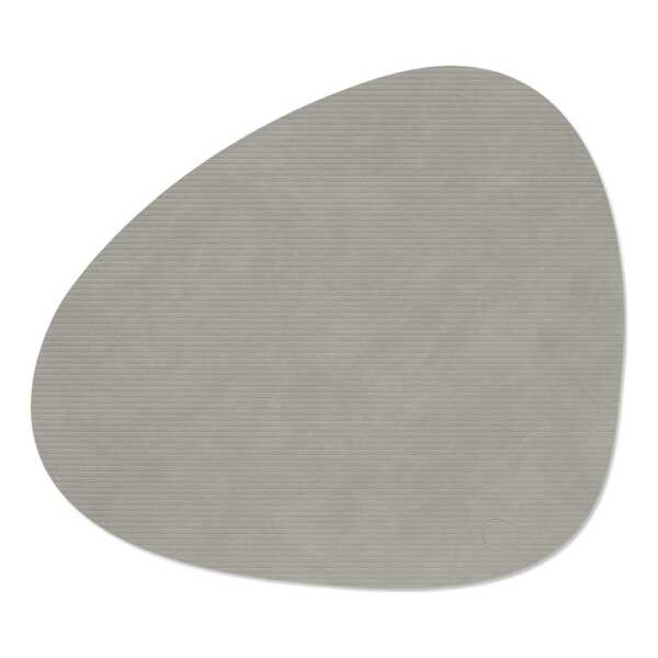LIND DNA Corduroy Tischset curve L Light Grey