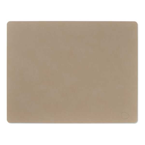 LIND DNA Nupo Tischset square L Clay brown