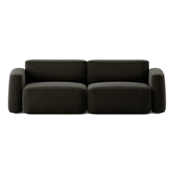 Massproductions Patch 2,5-Sitzer Sofa Linara 90 Espresso