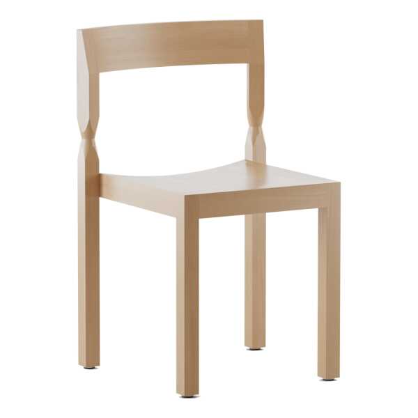 Massproductions Woodwerk Stuhl Natural beech