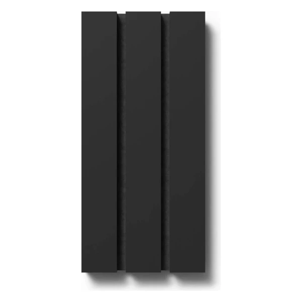 Akustikpaneel-Muster Linoleum Lux Nero MDF Schwarz Filz Schwarz 29,5 cm x 15 cm