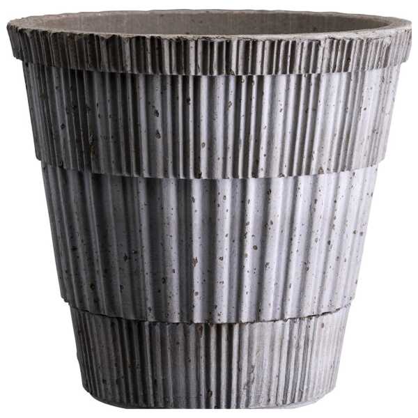 Bergs Potter Atlas raw Blumentopf Grey, Ø21 cm