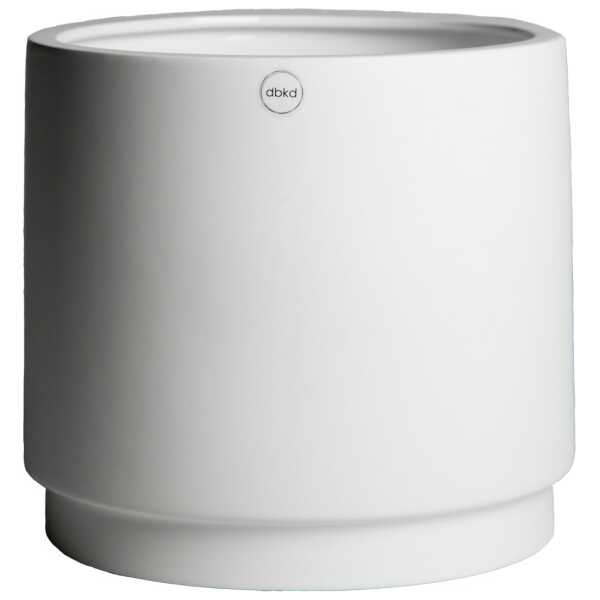 DBKD Solid Blumentopf white Groß ø24 cm
