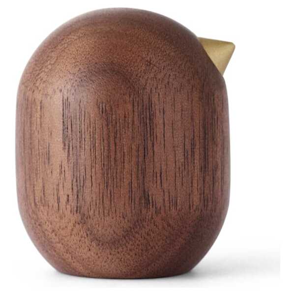 Normann Copenhagen Little Bird Figur Walnuss 4,5cm
