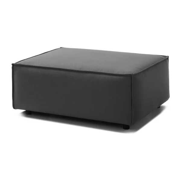 Polsterhocker Kinx Anthrazit Strukturstoff 98x42x79 cm (BxHxT) Modern
