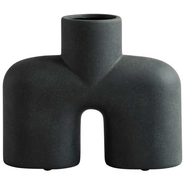 101 Copenhagen Cobra Uno Medio Vase Schwarz