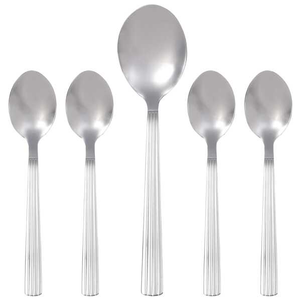 Aida Groovy Besteckset 5-teilig Edelstahl