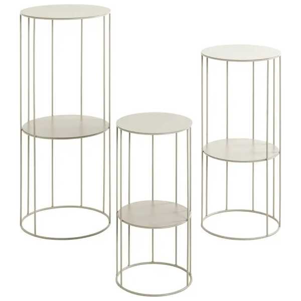 Blumensäule 3er Set Erding ¦ beige ¦ Maße (cm): H: 28 Ø: 70 Tische > Beistelltische > Blumenständer - Höffner