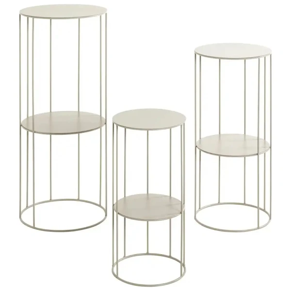 Blumensäule 3er Set Erding ¦ beige Tische > Beistelltische > Blumenständer - Höffner