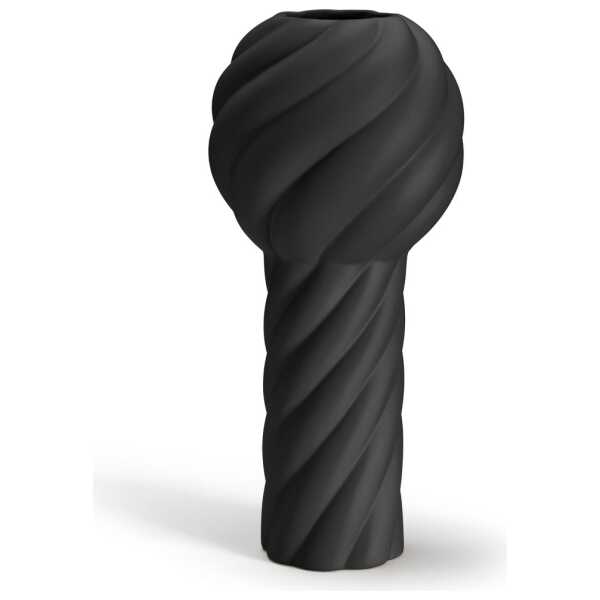 Cooee Design Twist Säulen Vase 34 cm Schwarz