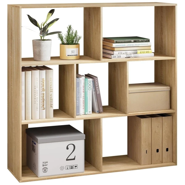 EUGAD Bücherregal, 1-tlg., Würfelregal mit 7