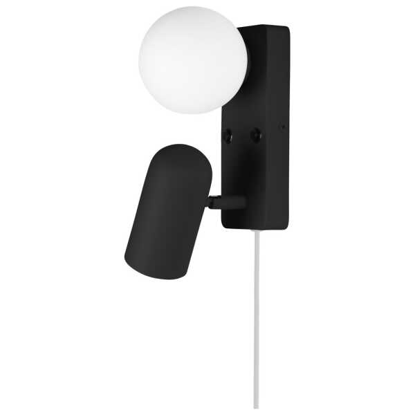 Globen Lighting Doppio Wandleuchte Schwarz