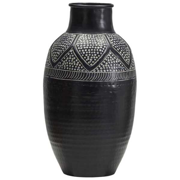 House Doctor Bloss Vase 38 cm Schwarz