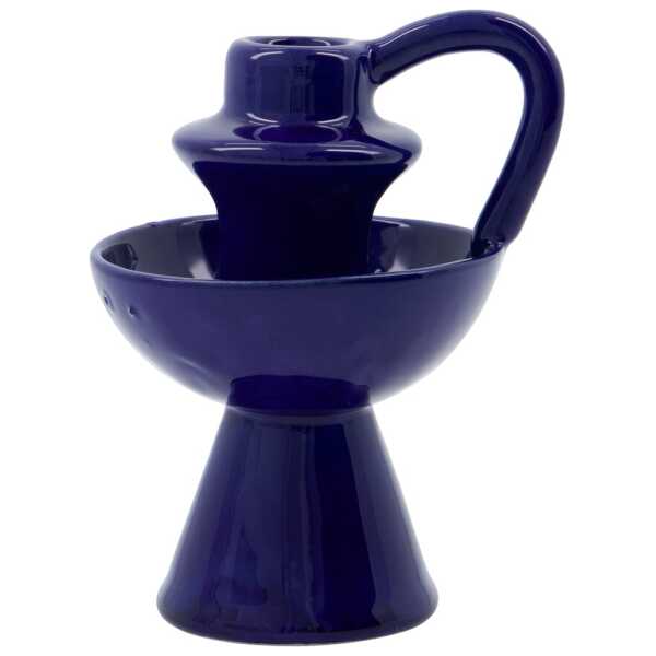 House Doctor Diva Kerzenhalter 14 cm Blau