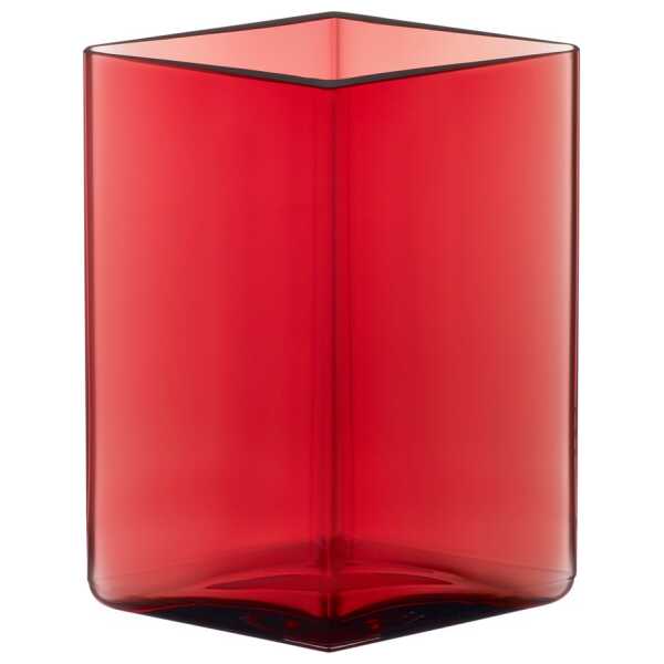 Iittala Ruutu Vase 11,5 x 14cm Preiselbeer
