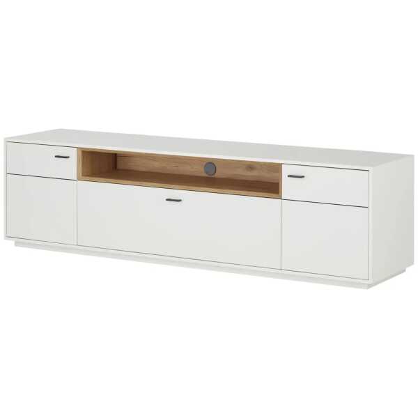 Jette Home TV-Element Coruna ¦ weiß ¦ Maße (cm): B: 210 H: 58 T: 50.0 Kommoden & Sideboards > Lowboards - Höffner