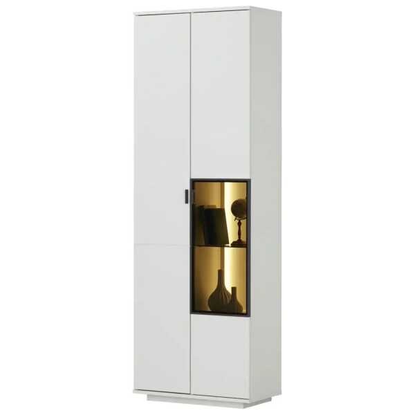 Jette Home Vitrine Stone ¦ weiß ¦ Maße (cm): B: 71 H: 208 T: 38.0 Schränke > Vitrinen - Höffner