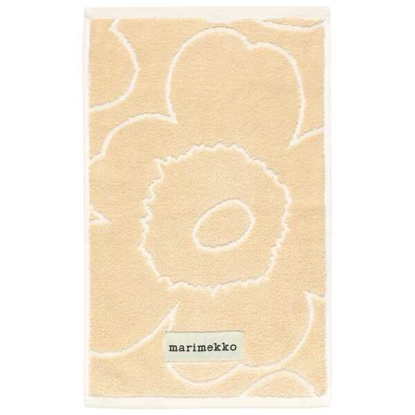Marimekko Piirto Unikko Gästehandtuch 30x50 cm Beige