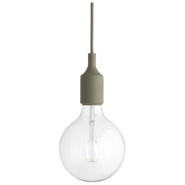 Muuto E 27 Lamp Pendelleuchte Olivgrün