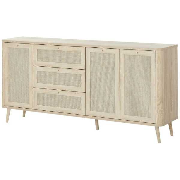 Roomers Sideboard Rafia Premium ¦ holzfarben ¦ Maße (cm): B: 175 H: 81,6 T: 40.0 Kommoden & Sideboards > Sideboards - Höffner