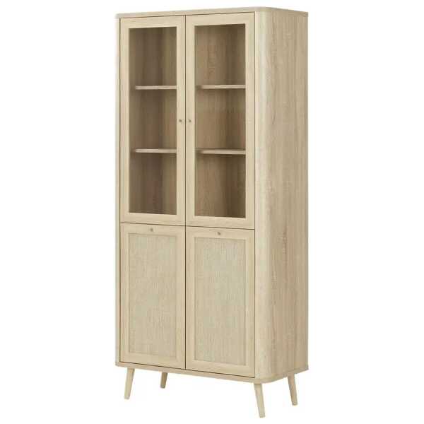 Roomers Vitrine Rafia Premium ¦ holzfarben ¦ Maße (cm): B: 81 H: 177 T: 40.0 Schränke > Vitrinen - Höffner