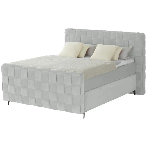 Wohnwert Boxspringbett Tefla ¦ grau ¦ Maße (cm): B: 202 H: 132,5 Betten > Komfortbetten - Höffner