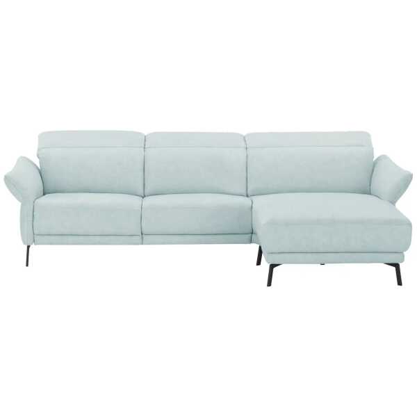 Wohnwert Ecksofa Leder Bellana ¦ blau ¦ Maße (cm): B: 285 H: 101 T: 161.0 Polstermöbel > Sofas > Ecksofas - Höffner