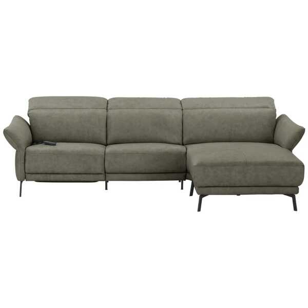 Wohnwert Ecksofa Leder Bellana ¦ grün ¦ Maße (cm): B: 291 H: 101 T: 176.0 Polstermöbel > Sofas > Ecksofas - Höffner
