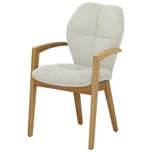 Wohnwert Polsterstuhl Luisa ¦ creme ¦ Maße (cm): B: 57 H: 89 T: 64.0 Stühle > Esszimmerstühle > Esszimmerstühle mit Armlehnen - Höffner