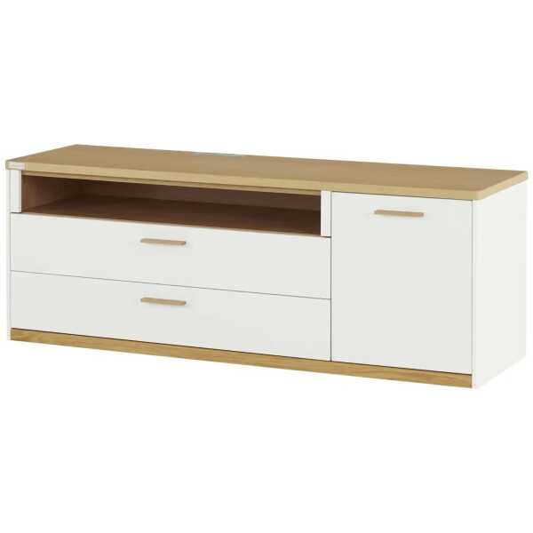 Wohnwert TV-Element Libro Plus ¦ weiß ¦ Maße (cm): B: 166 H: 60 T: 50.0 Kommoden & Sideboards > Lowboards - Höffner