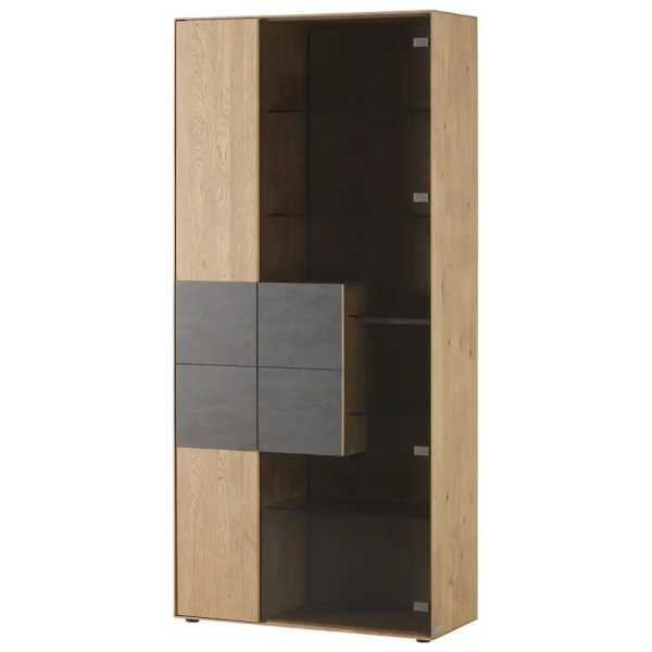 Wohnwert Vitrine Ardesia ¦ holzfarben ¦ Maße (cm): B: 96 H: 206 T: 41.0 Schränke > Vitrinen - Höffner