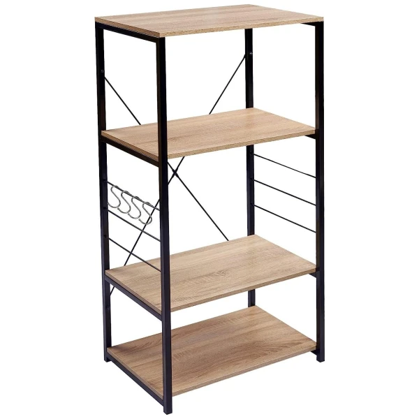 Woltu Küchenregal, 1-tlg., Standregal aus Holz