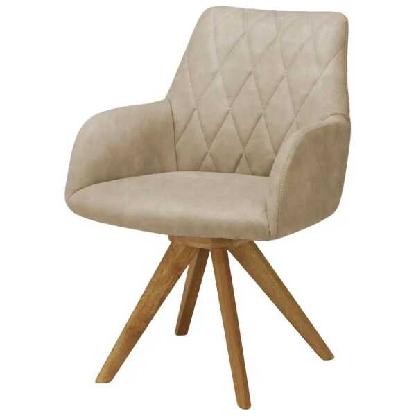 Woodford Armlehnstuhl Bristol ¦ beige ¦ Maße (cm): B: 60 H: 88 T: 67.0 Stühle > Esszimmerstühle > Esszimmerstühle mit Armlehnen - Höffner