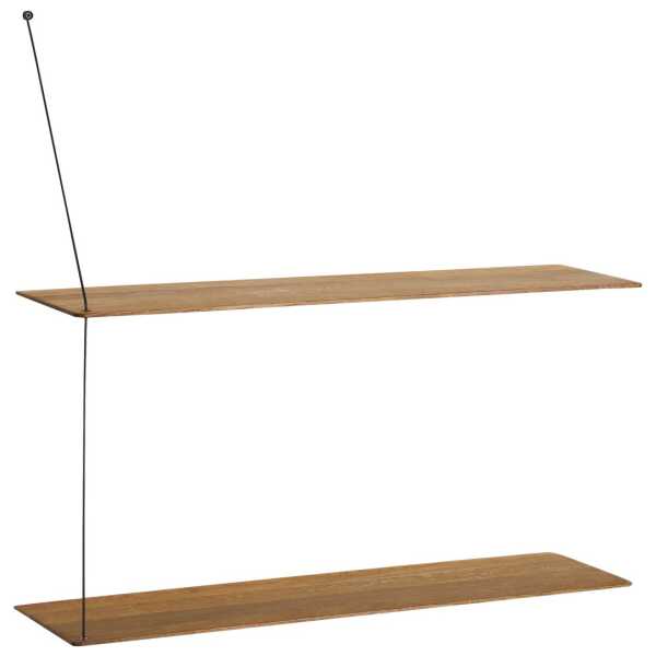 Woud Stedge Wandregal 80cm Geräucherte Eiche