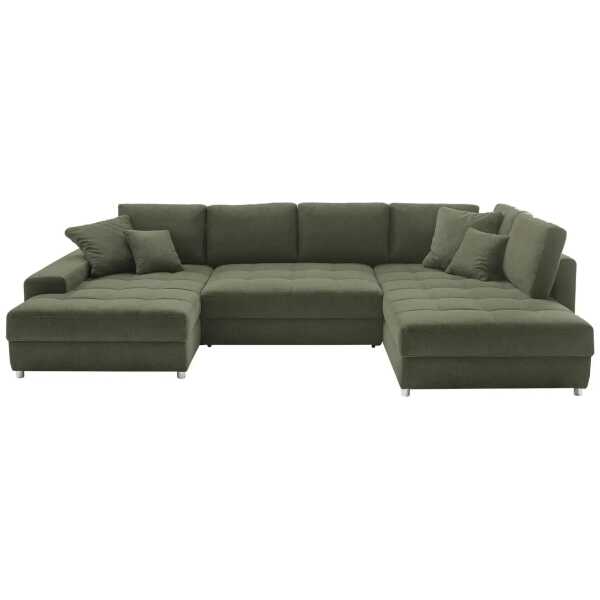 bobb Wohnlandschaft Arissa de Luxe ¦ grün ¦ Maße (cm): B: 353 H: 84 T: 215.0 Polstermöbel > Sofas > Wohnlandschaften - Höffner