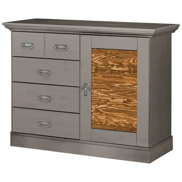 maison bleue Kommode Fancy ¦ grau ¦ Maße (cm): B: 118,5 H: 90,1 T: 48.0 Kommoden & Sideboards > Kommoden - Höffner