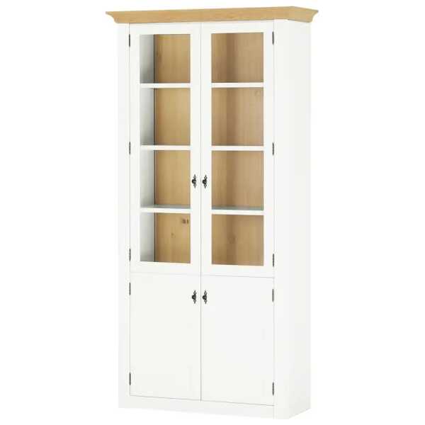 maison bleue Vitrine Petit Chalet ¦ holzfarben ¦ Maße (cm): B: 113 H: 226 T: 44.0 Schränke > Vitrinen - Höffner