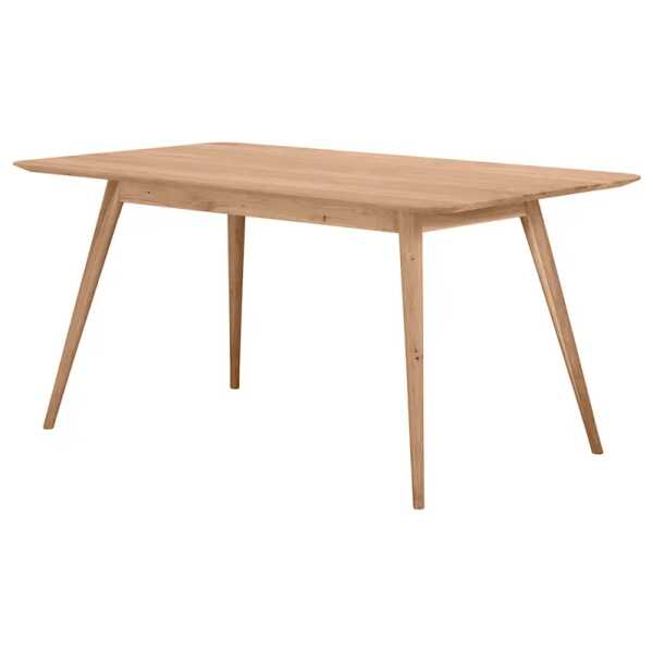 Massiver Esstisch 160 x 90cm Braun/Eiche
