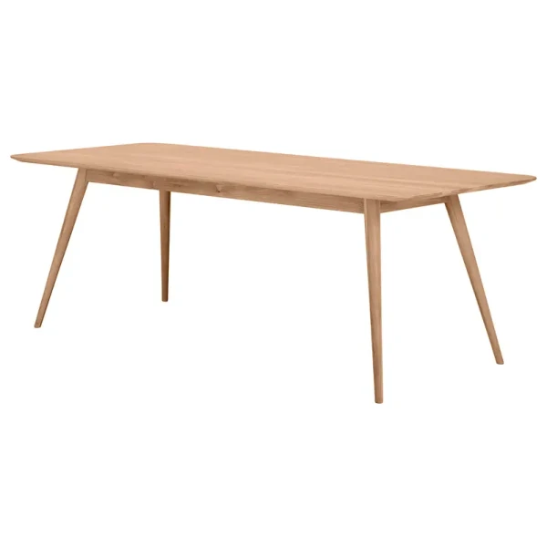 Massiver Esstisch 220 x 90cm Braun/Eiche