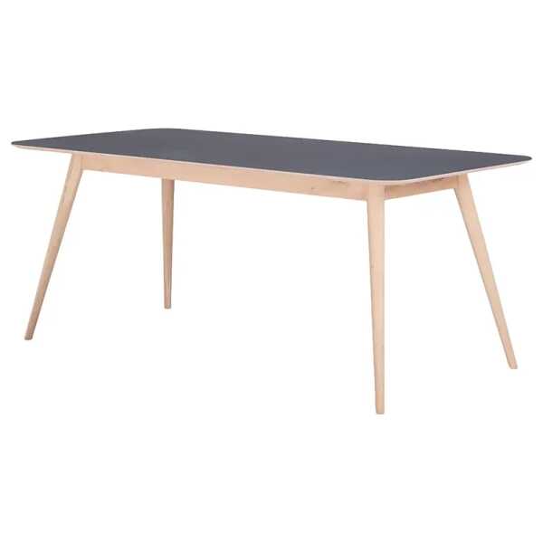Esstisch Viggo 180 x 90 cm Grau/Anthrazit/Eiche
