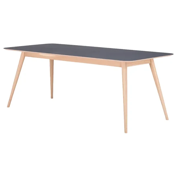 Esstisch Viggo 200 x 90 cm Grau/Anthrazit/Eiche