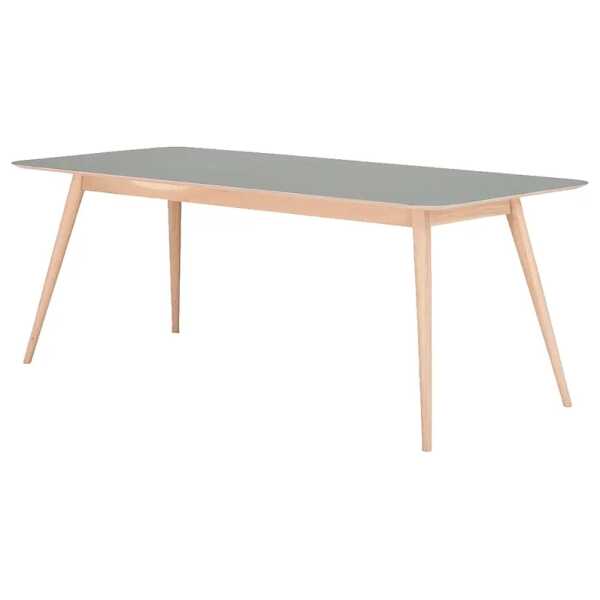 Esstisch Viggo 200 x 90 cm Grün/Olivgrün/Eiche